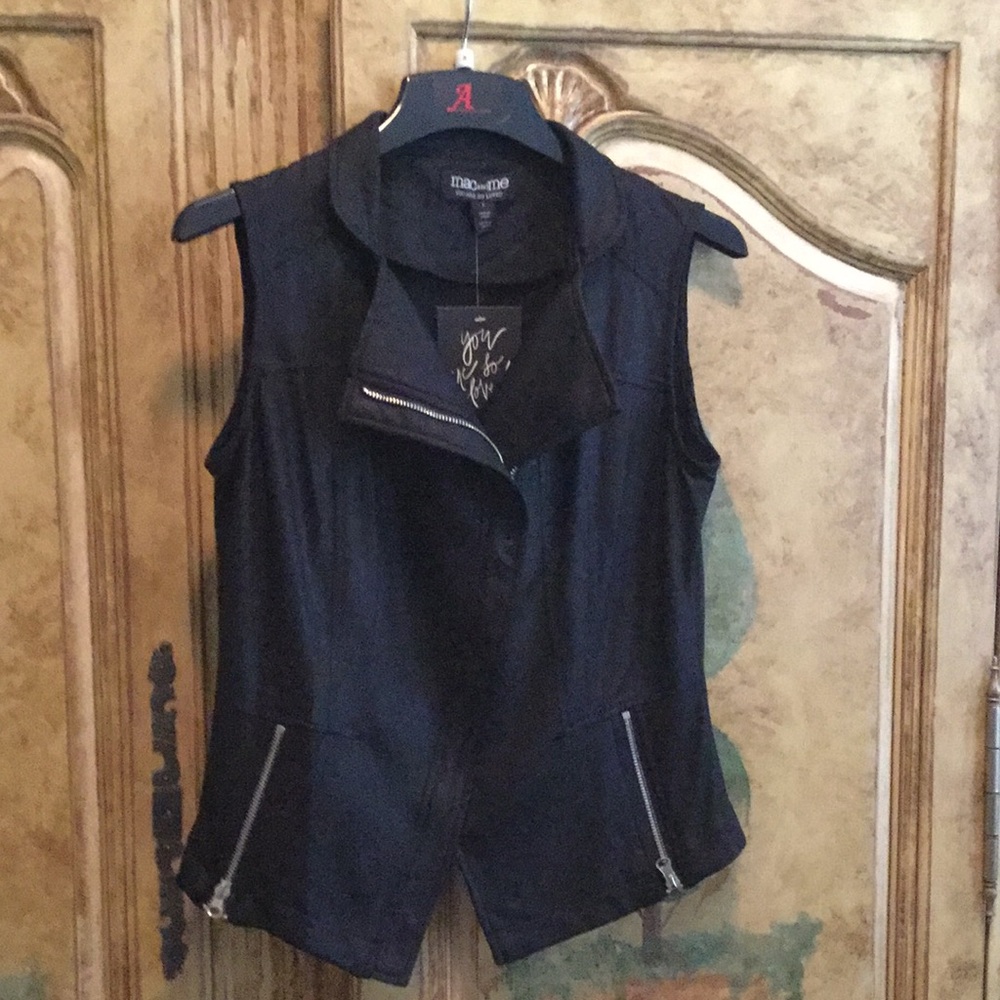 NWT macandme Moto Vest